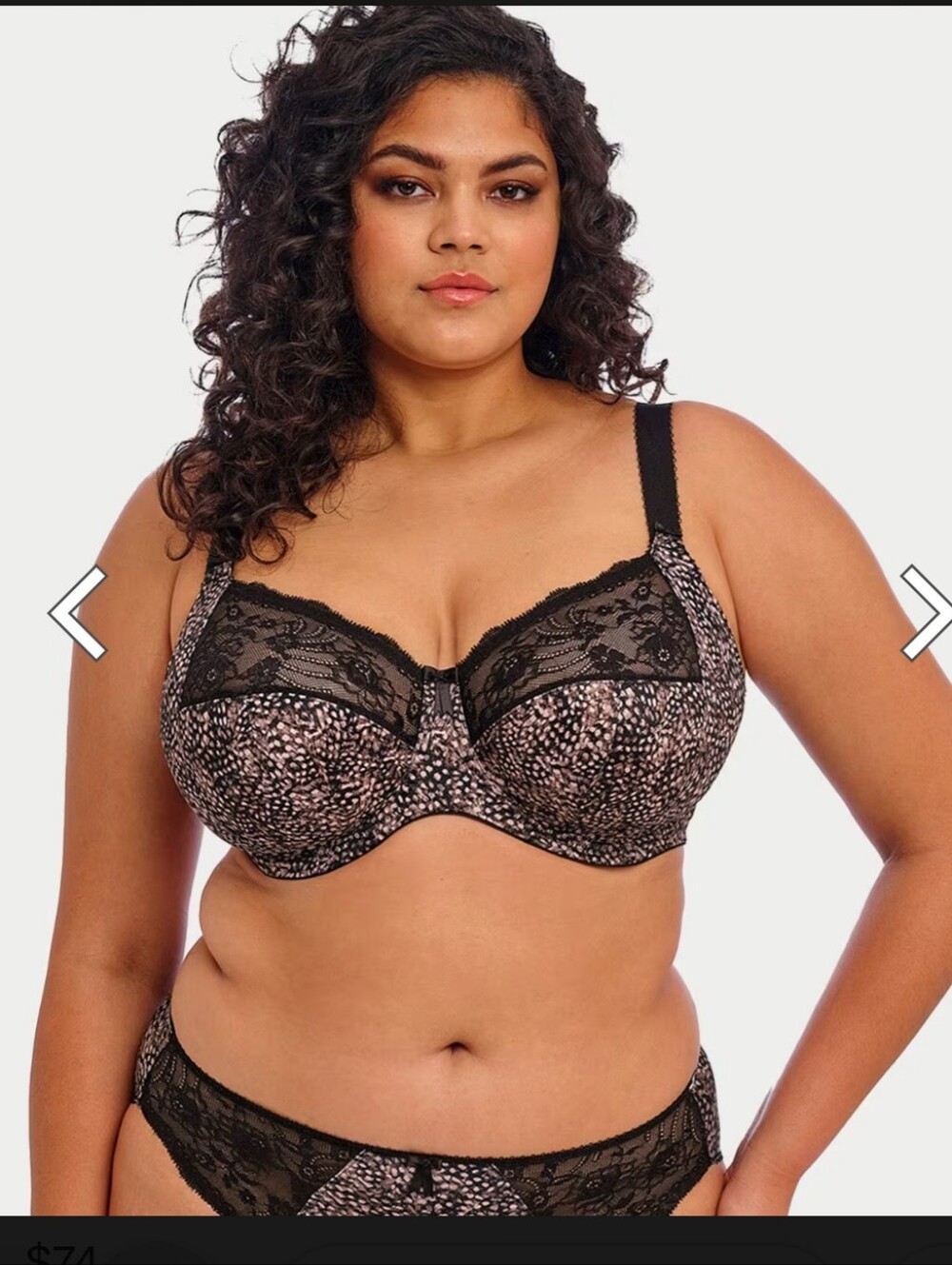 Elomi Morgan Side Support Bra In Ebony
